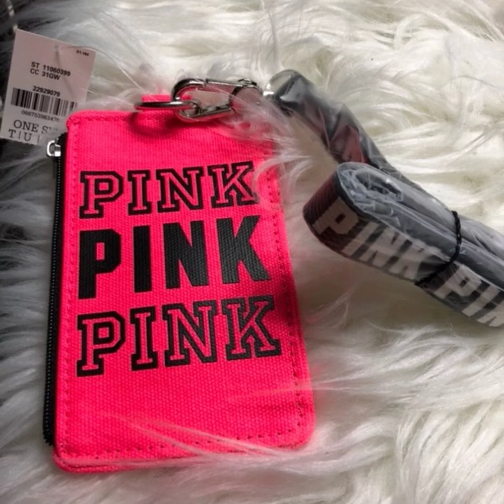 ‼️SALE‼️ vs Pink Lanyard W/ id holder